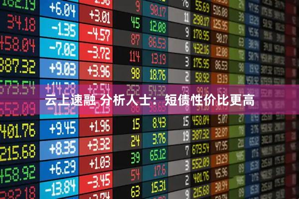 云上速融 分析人士：短债性价比更高