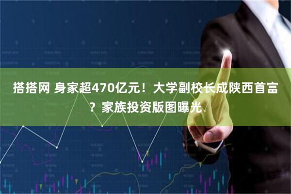 搭搭网 身家超470亿元!大学副校长成陕西首富?家族投资版图曝光