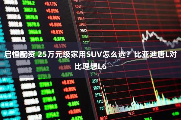 启恒配资 25万元级家用SUV怎么选？比亚迪唐L对比理想L6