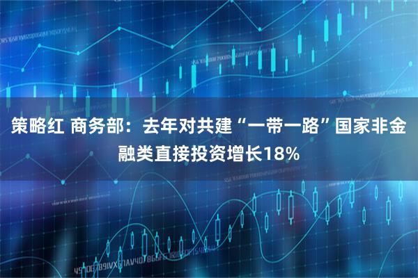 策略红 商务部：去年对共建“一带一路”国家非金融类直接投资增长18%